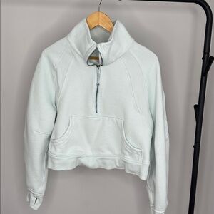 lululemon athletica Light Mint Half-Zip Pullover Hoodie